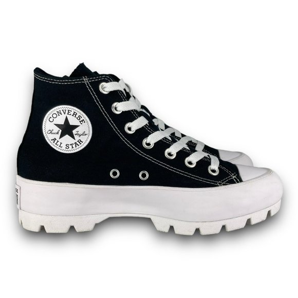 Converse Chuck Taylor All Star Lugged Sneakers 565901C High Top Black Women 7 - Picture 3 of 9